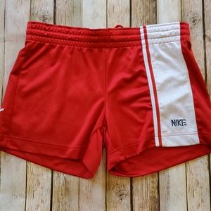 Nike Red and White Short